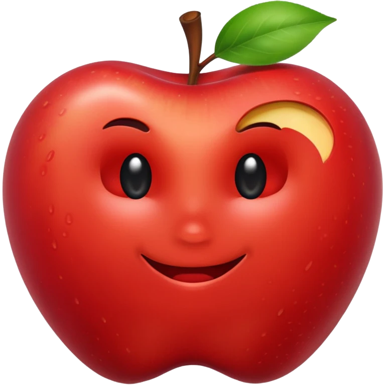 Eaten apple emoji