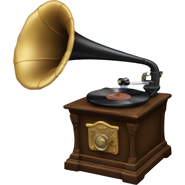 Oldschool gramophone emoji