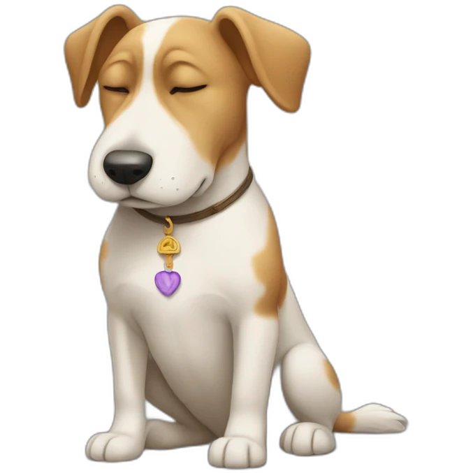 dog praying thank you emoji
