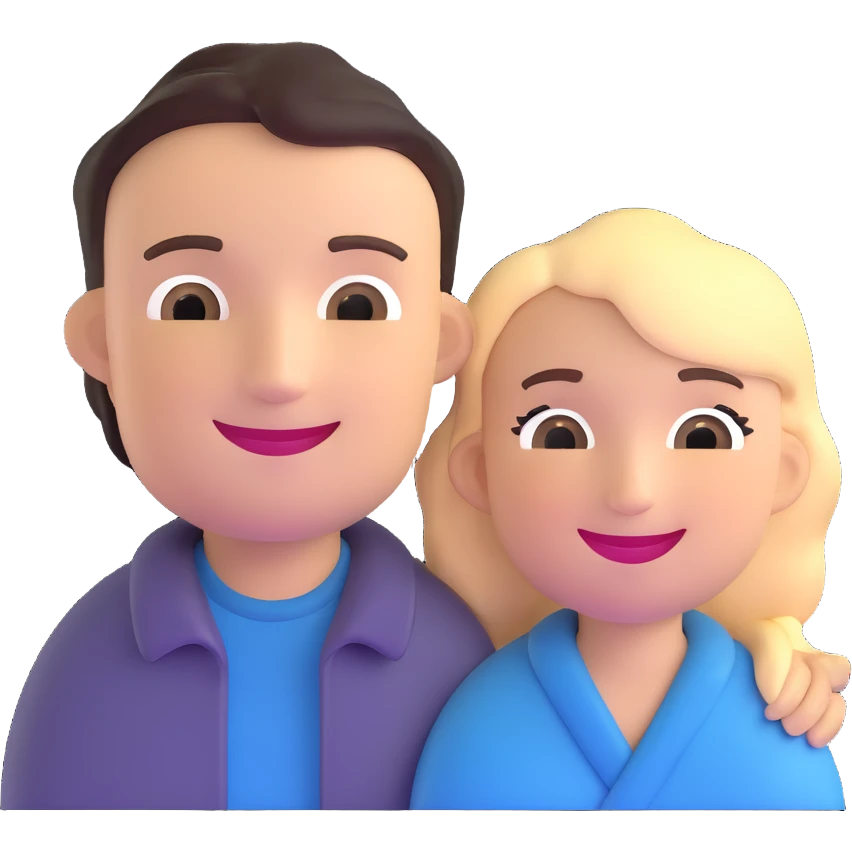 two parents smiling emoji