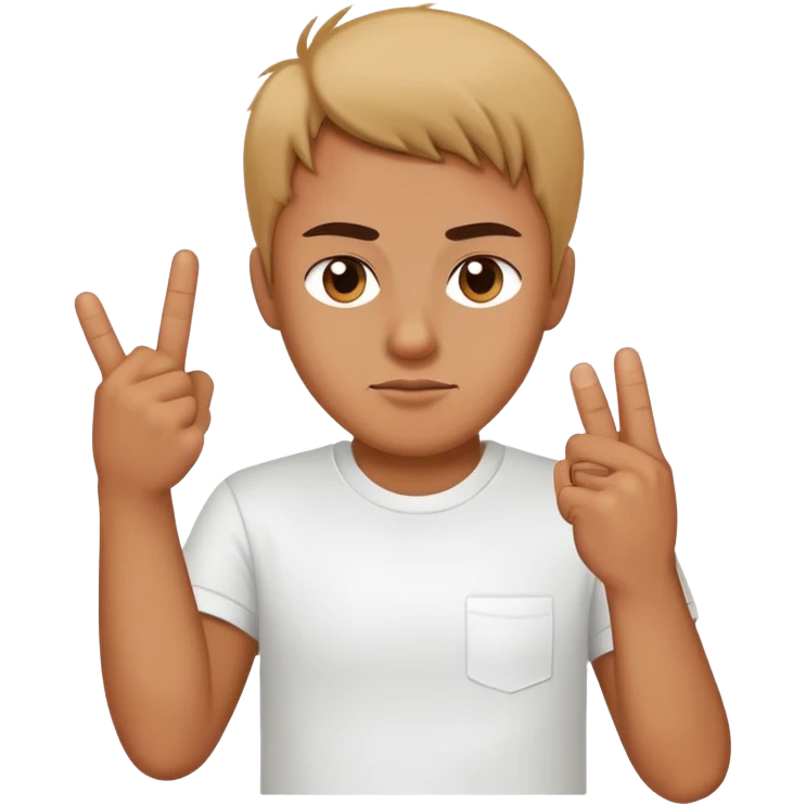 Tiny giving the middle finger emoji