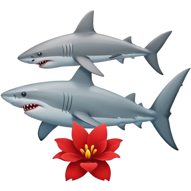 🌷🦈 emoji