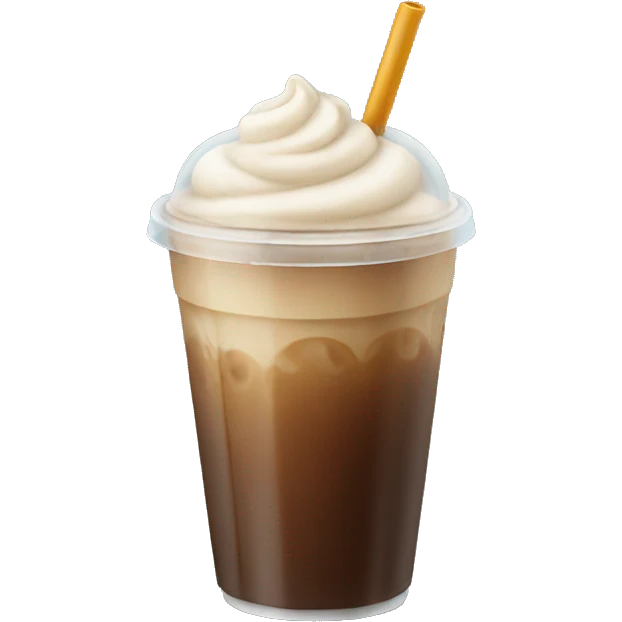 Ice coffee emoji
