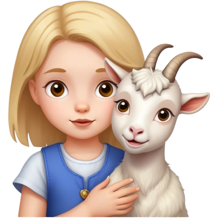 little girl goat emoji