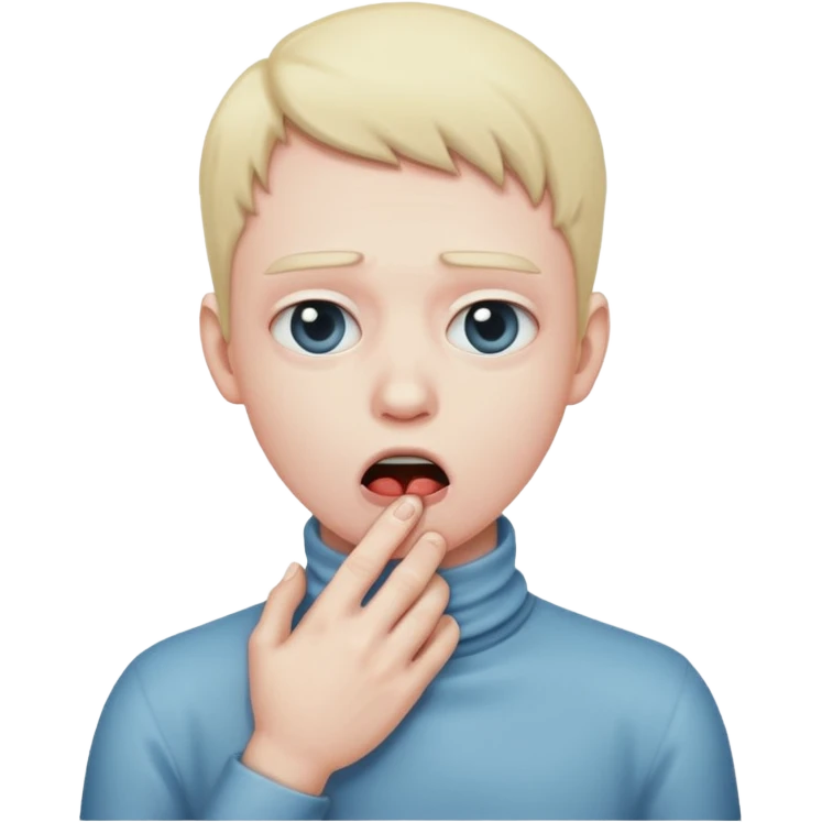 Person choking themselves  emoji