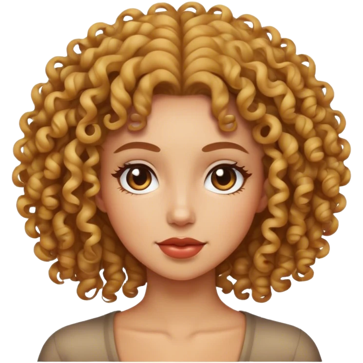 Mujer crespa  emoji