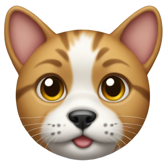 cat face with dog body  emoji