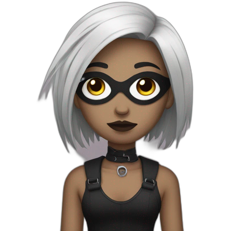 Strong goth girl emoji