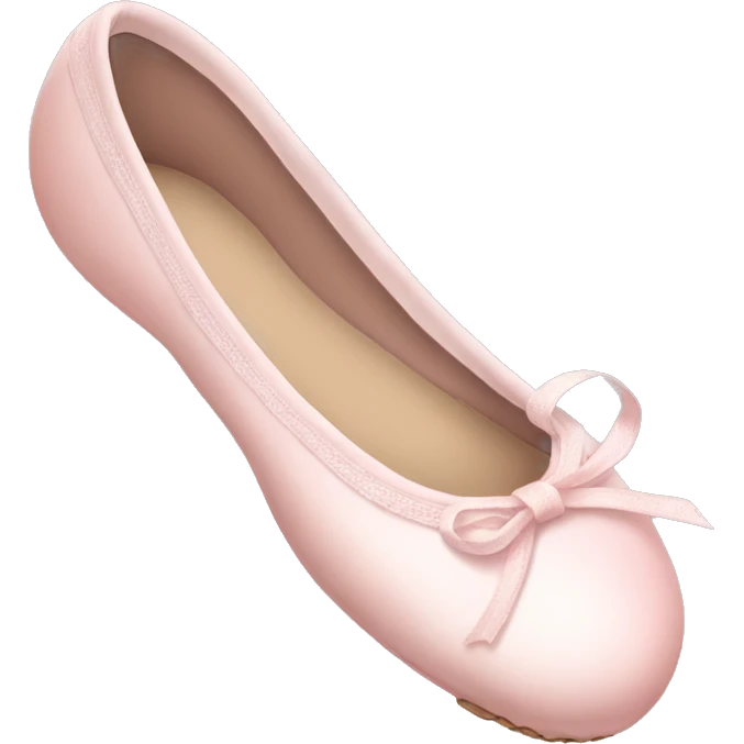 Pale pink ballet shoes emoji