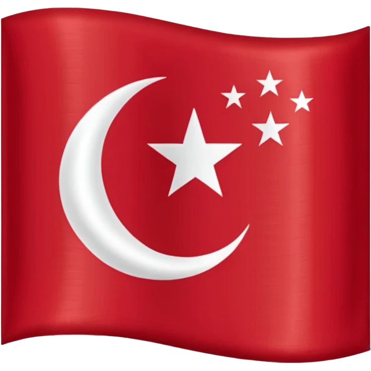 Flag of the Ottoman Empire 1453 emoji