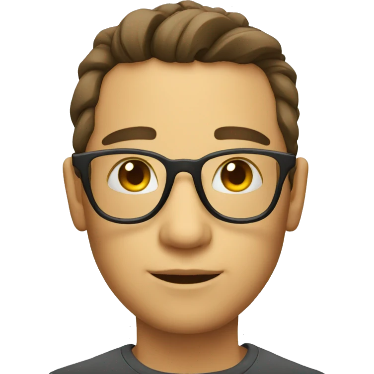 Face with glasess  emoji