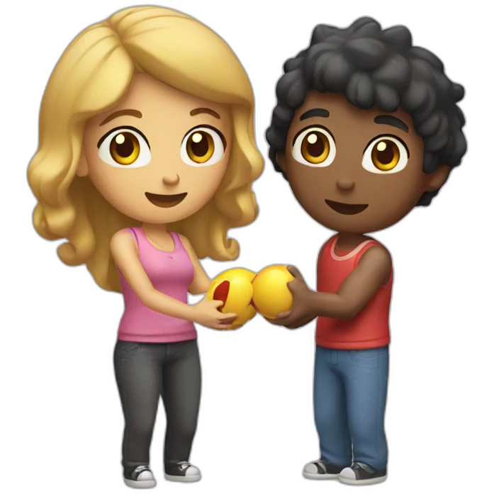 couple playing video game together emoji