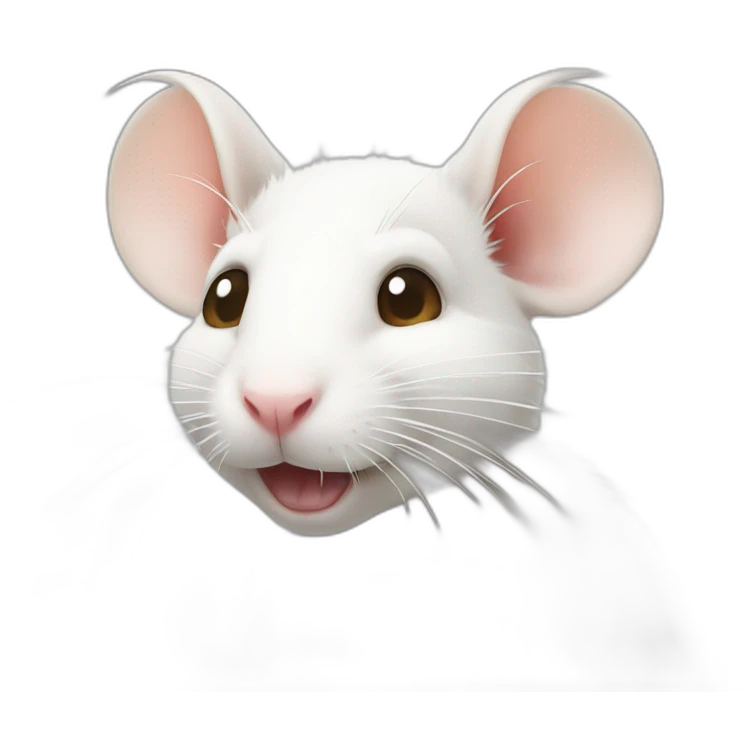 White rat old emoji