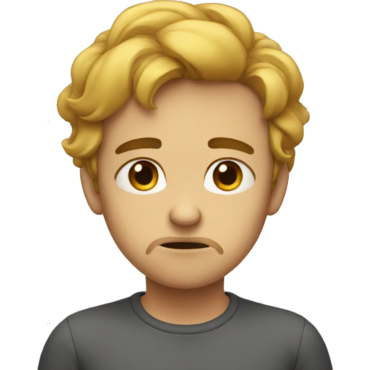 Pouting sad emoji