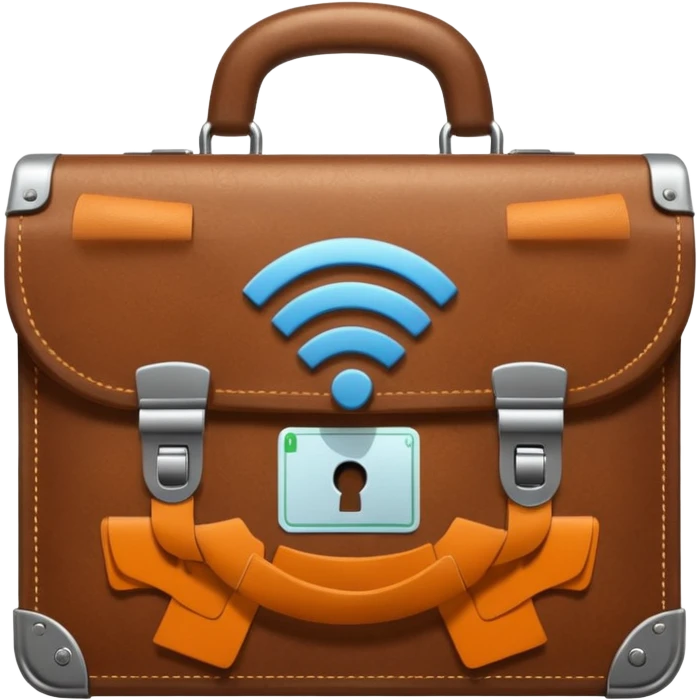 wifi money filled briefcase emoji