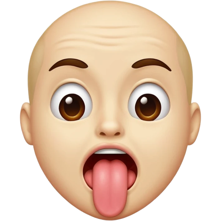 person sticking out tongue and shaking it  emoji