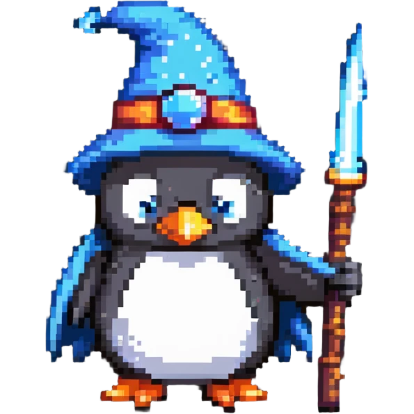 penguin wizard emoji