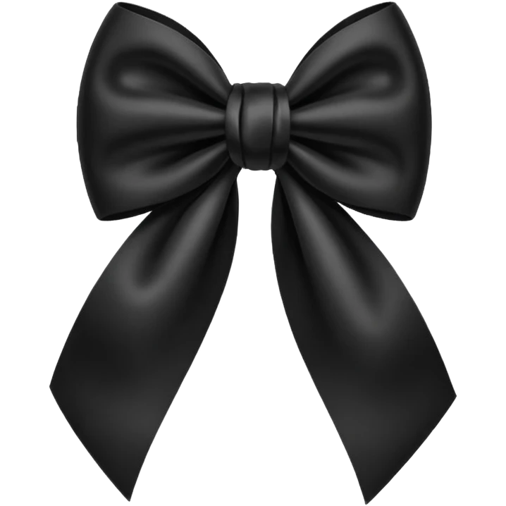 Black bow emoji