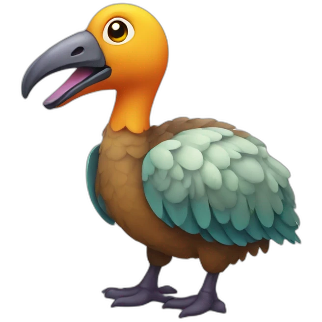 multicolored dodo emoji