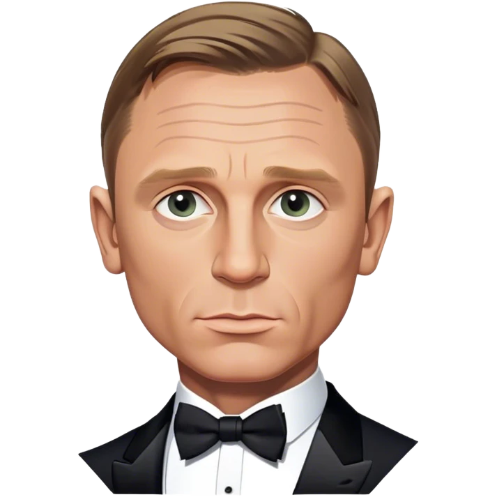 Daniel Craig as James Bond (in a tuxedo) emoji