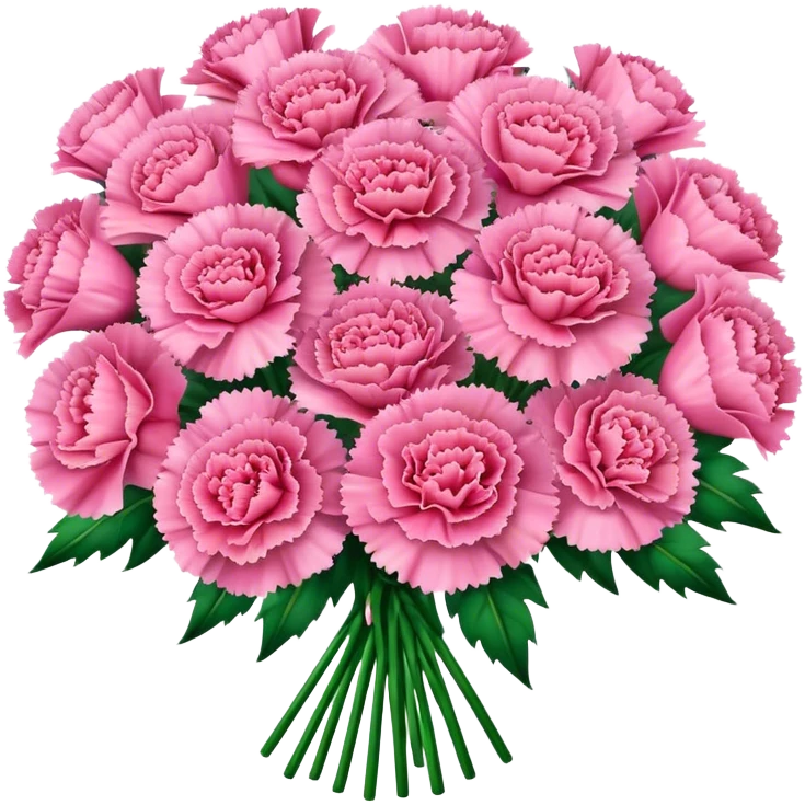 carnations big bouquet emoji