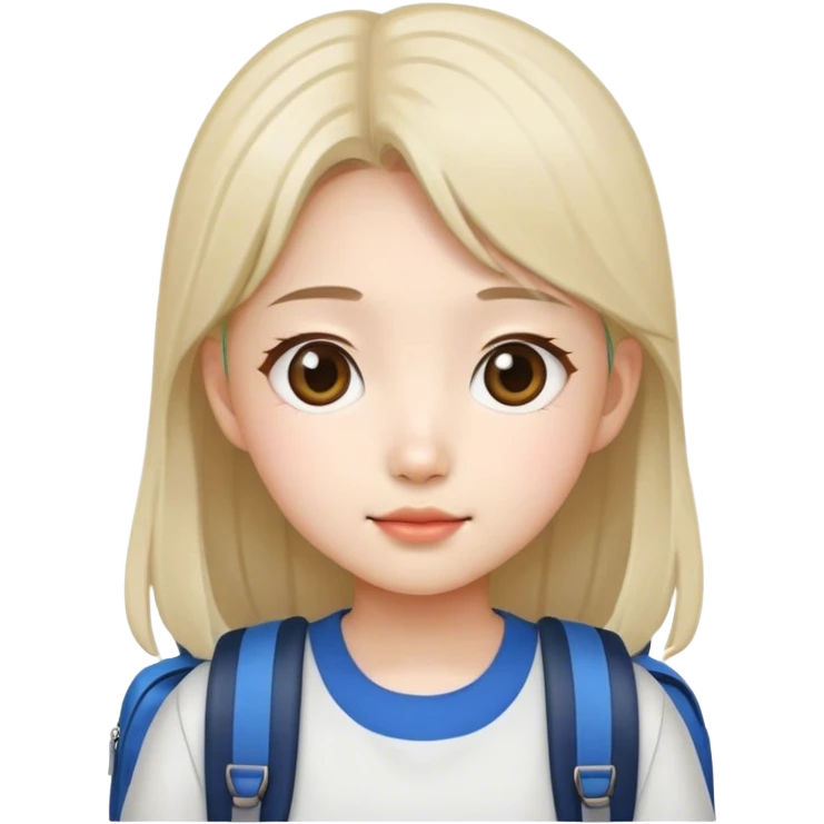 korean girl student emoji