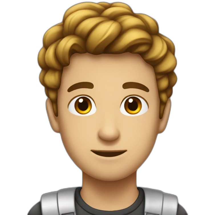 chico de 18 años, trise que esta confundido porque no sabe que estudiar emoji
