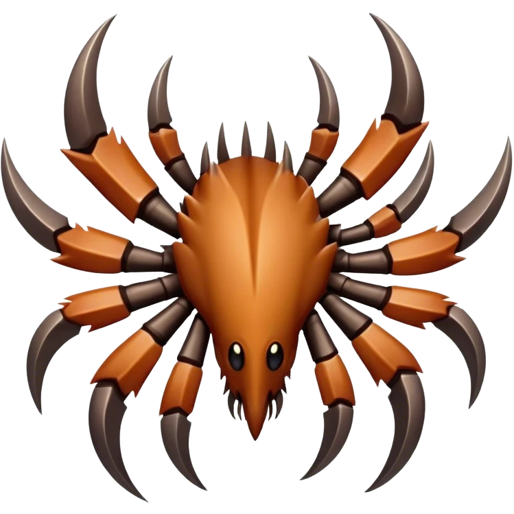 Brown claw with seven talons emoji