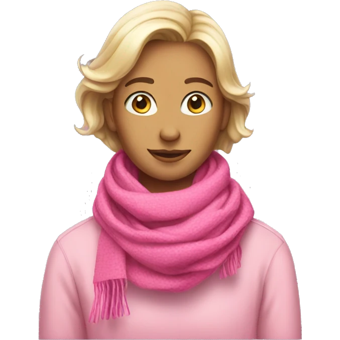 pink scarf  emoji