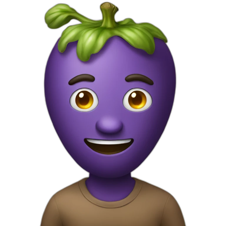 Eggplant man emoji