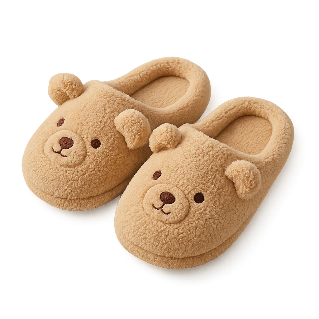 cozy slippers, animal-shaped design emoji