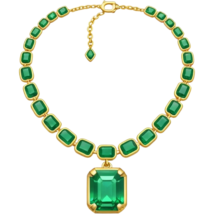 emerald necklace emoji