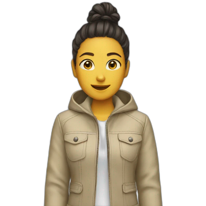 nice jacket - girl emoji