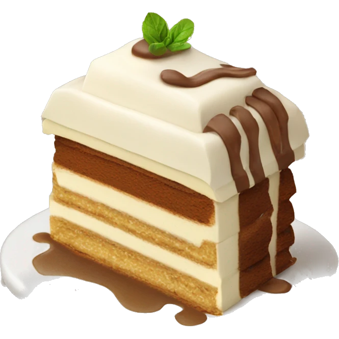 Tiramisu with lady finger layer emoji