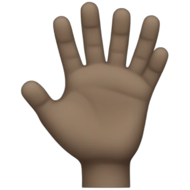 Hairy hand emoji