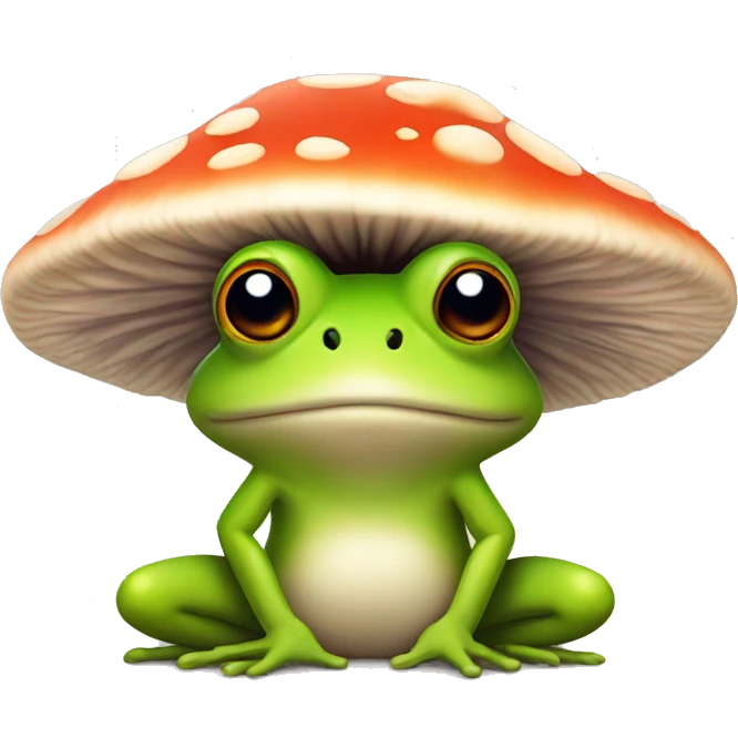 Mushroom frog emoji