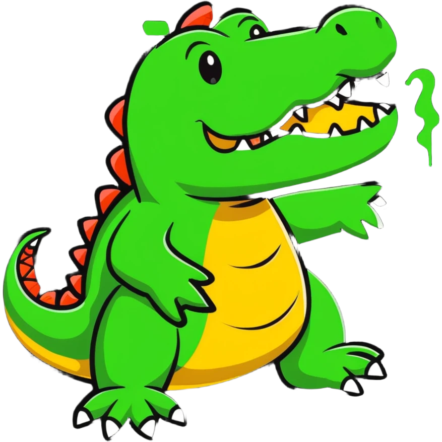 dizzy intoxicated crocodile emoji