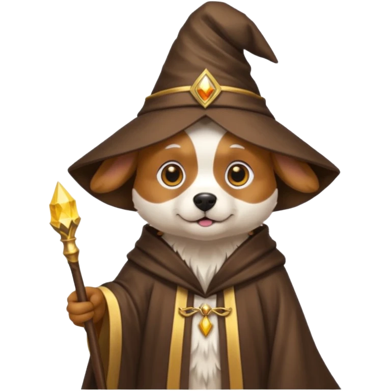 Dog wizard emoji