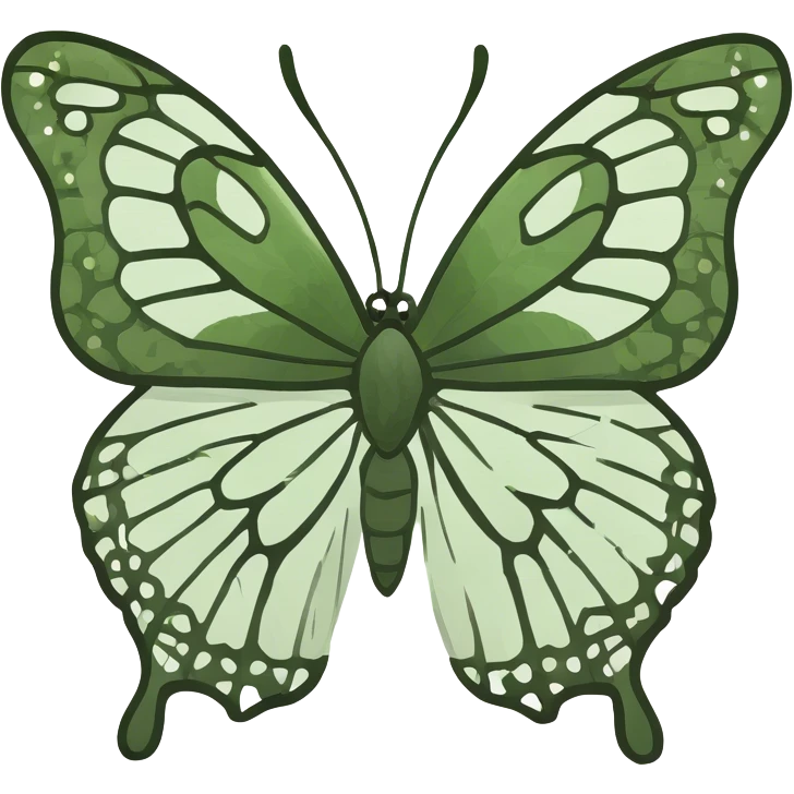 Monarch butterfly emoji