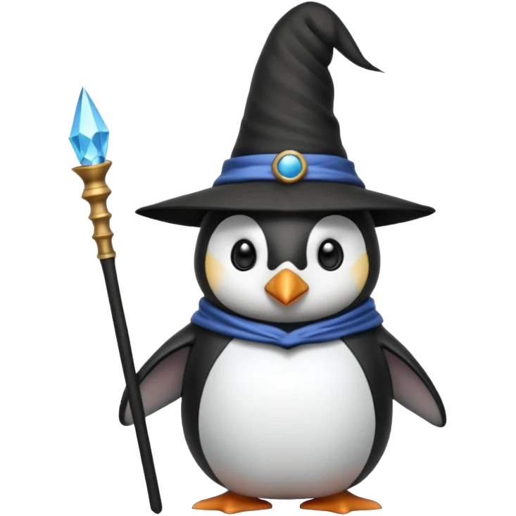Penguin Wizard emoji
