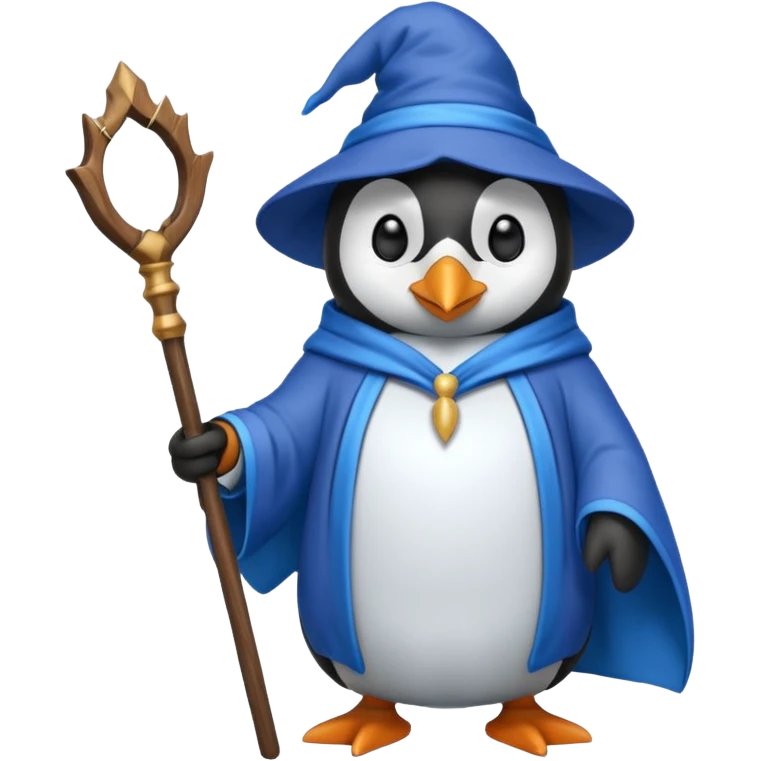 Penguin Wizard emoji