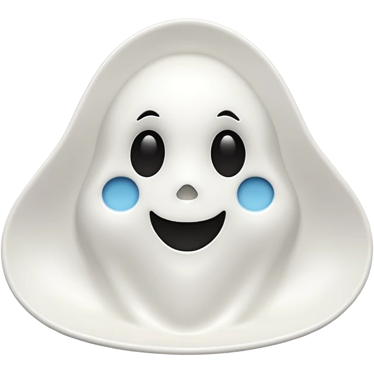 ghost shaped plate emoji