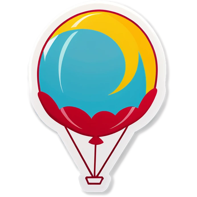 Balloon with sunshine emoji