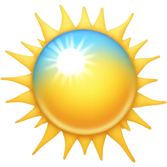 Sun with text Good Morning emoji