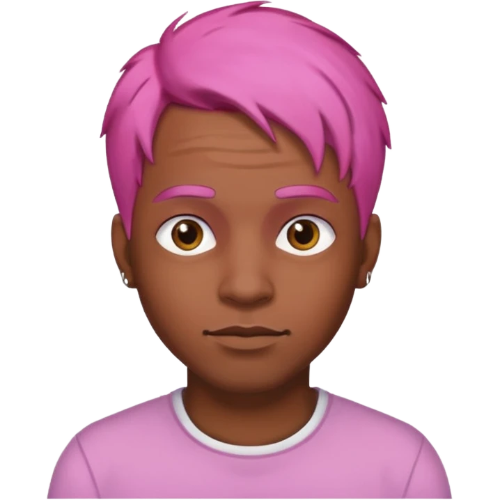  balck manpink haired man emoji