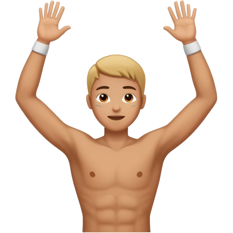 person raising arms emoji