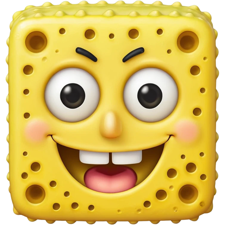 spongebob smiling with teeth emoji