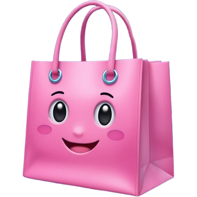 pink girly galaxy store shopping bag emoji
