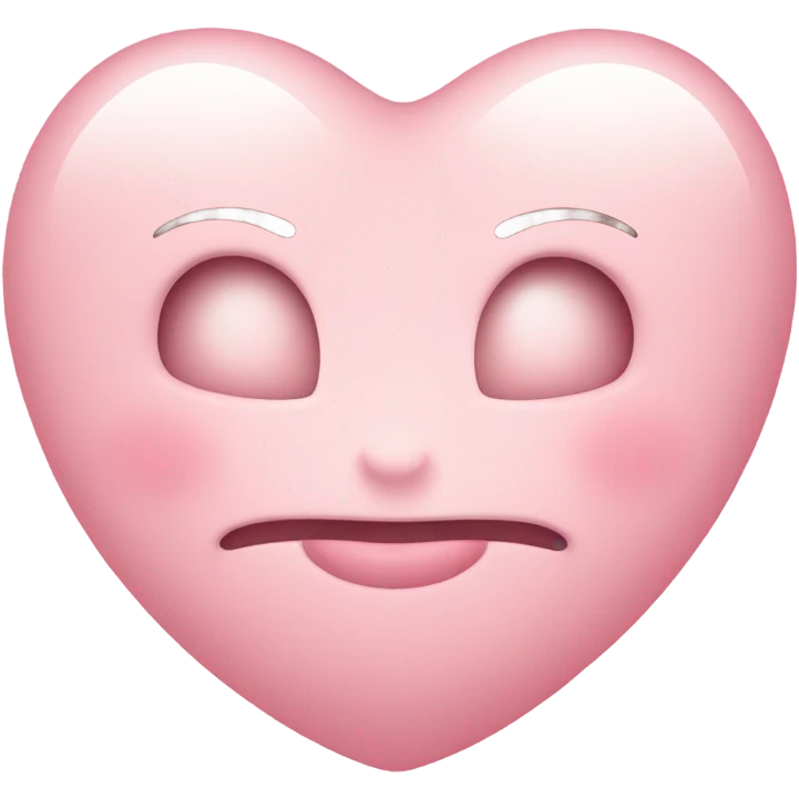 Baby pink heart emoji