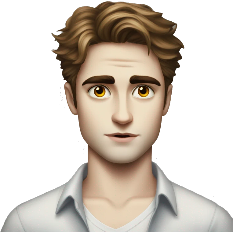 portrait of a young man edward cullen twilight emoji